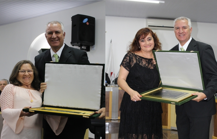 Maria Eunice e Márlia são homenageadas na Câmara Municipal de Alfenas