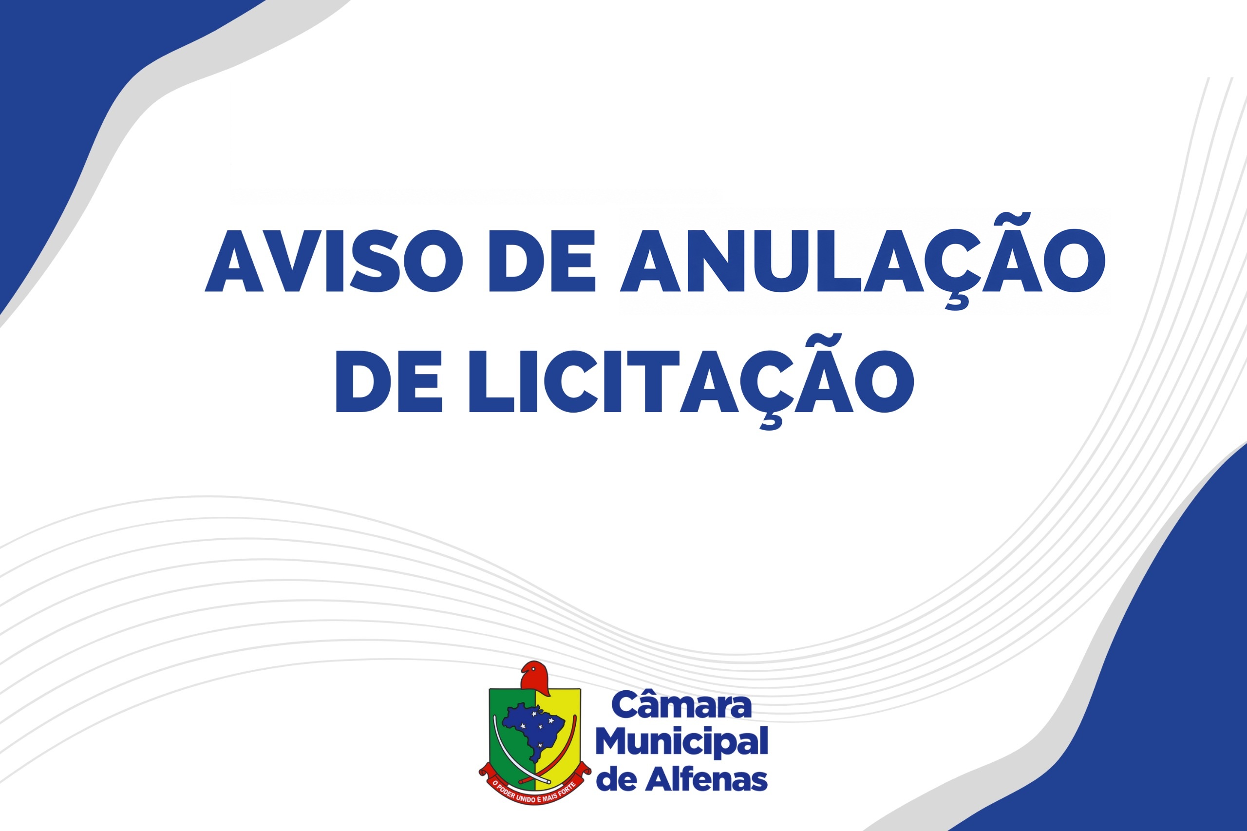Aviso de Anulação de Licitação - Pregão 01/2026 - Material de Informática, áudio e vídeo