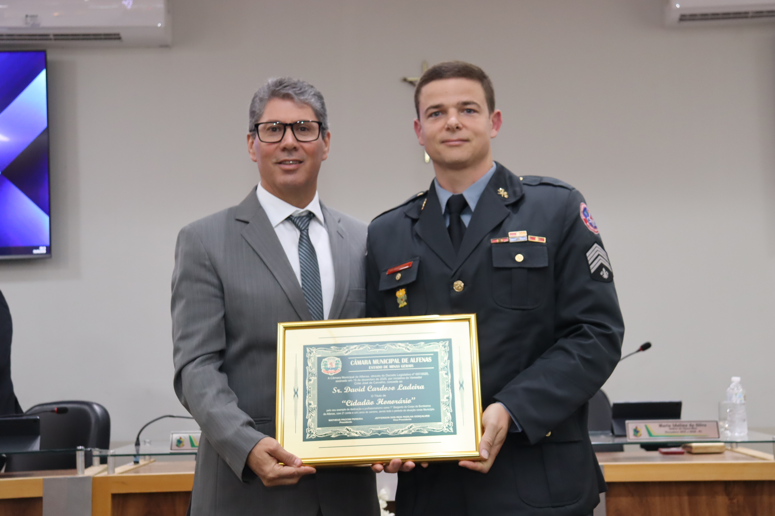 David Cardoso Ladeira recebe Título de Cidadão Honorário de Alfenas