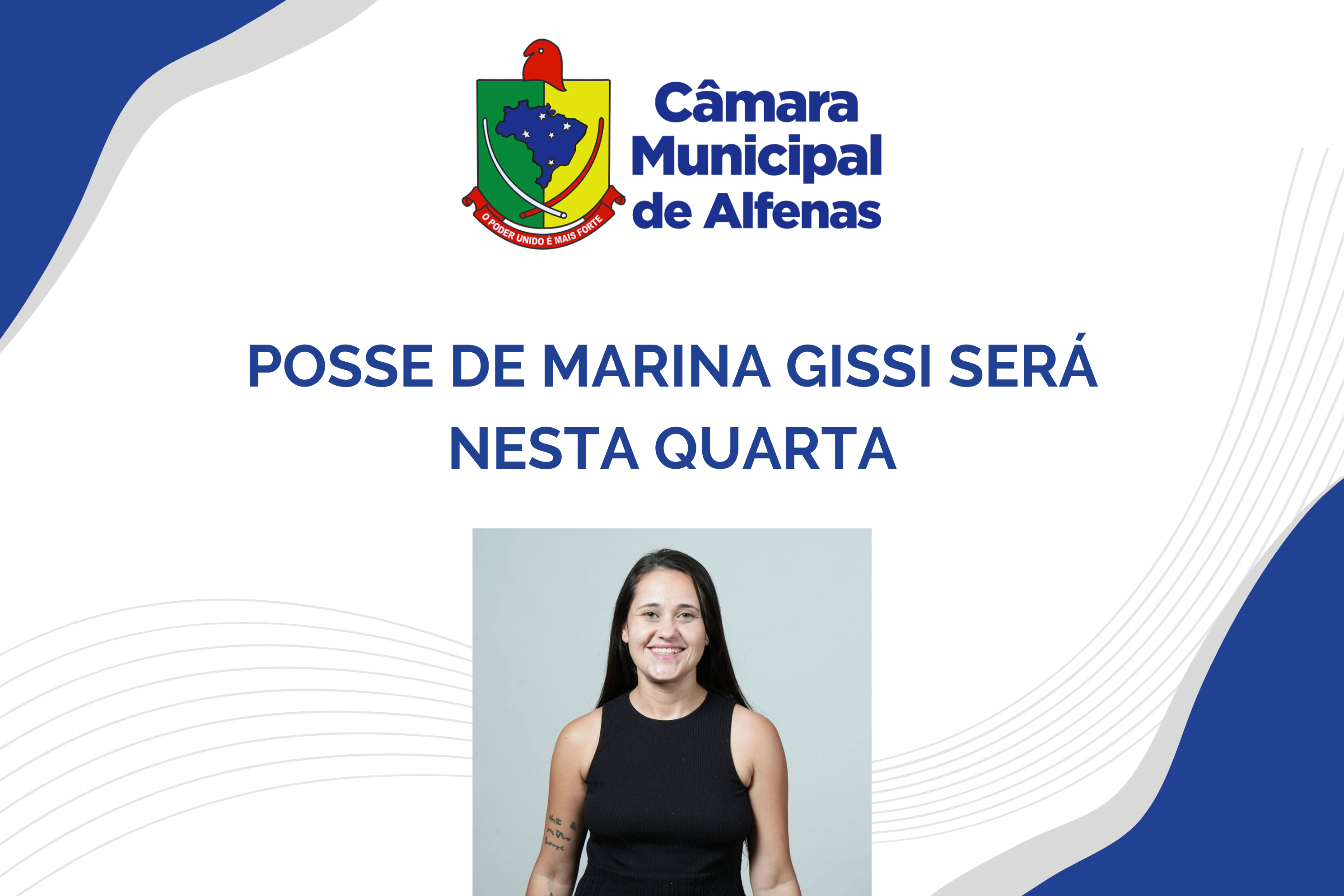 3ª suplente apresentou a documentação necessária para assumir a cadeira de Vereadora
