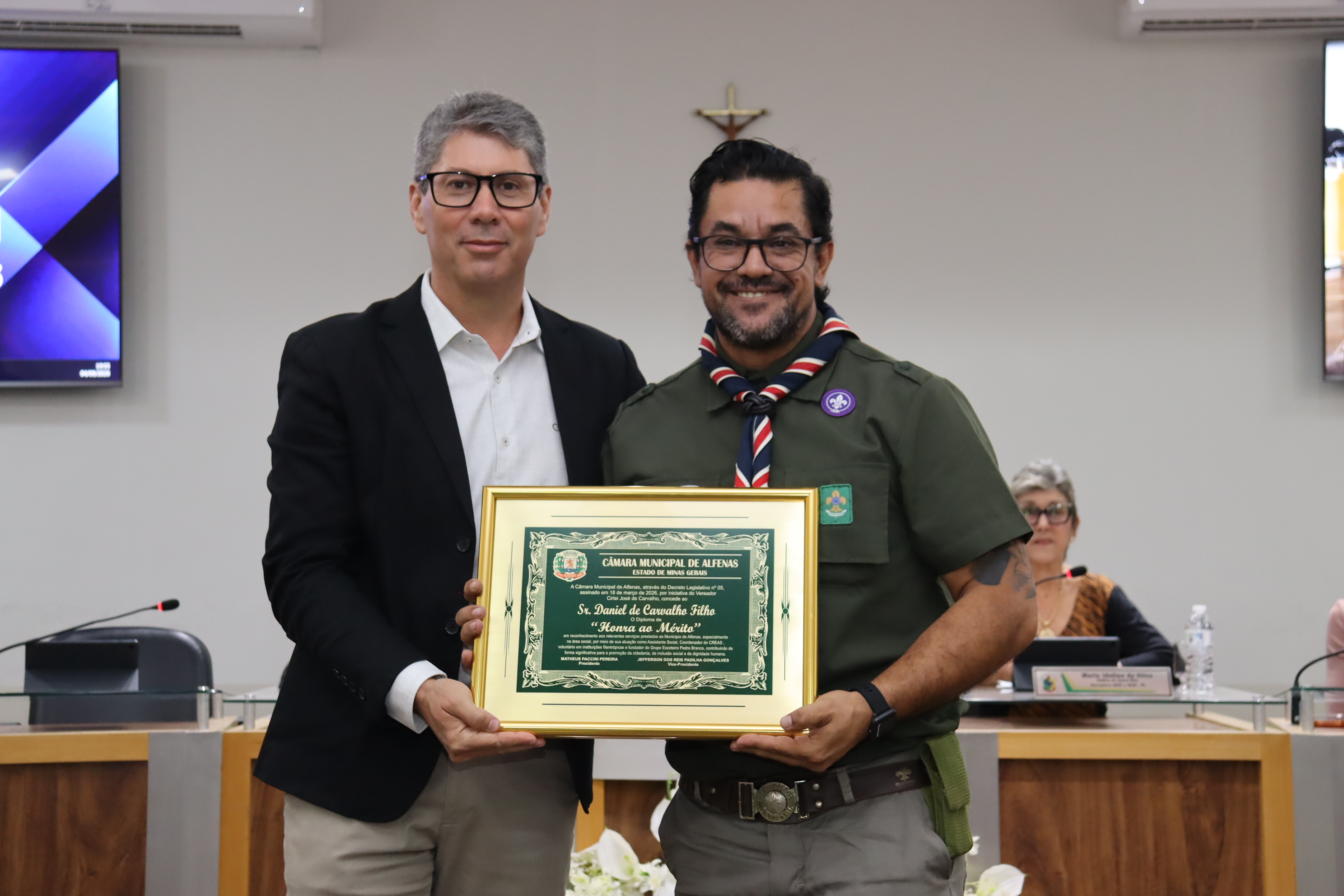 Daniel de Carvalho Filho recebe Diploma de Honra ao Mérito
