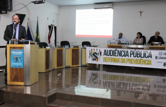Reforma da Previdência – Vereadores, especialistas e população debateram o tema em Audiência Pública