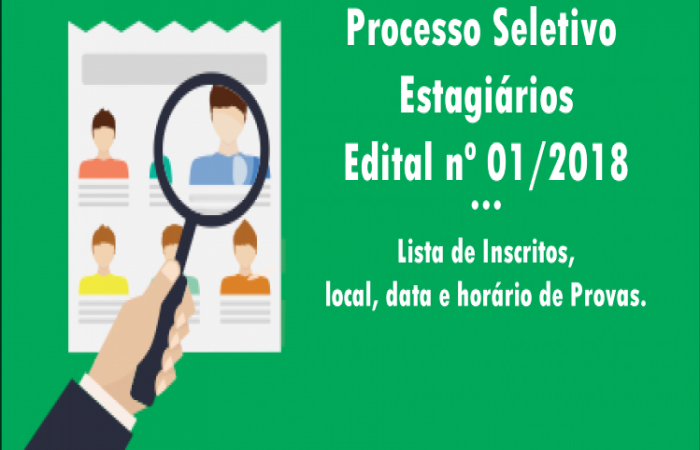 Processo Seletivo Edital nº 01/2018