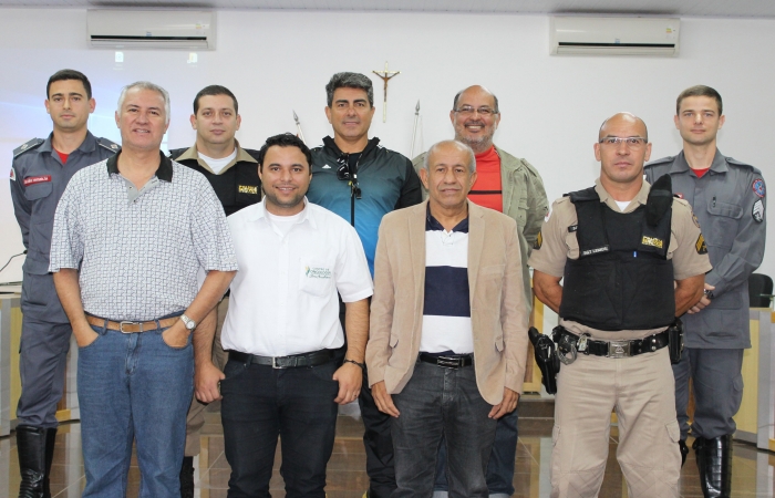 Reunião com novo Comando da PM e Corpo de Bombeiros de Alfenas