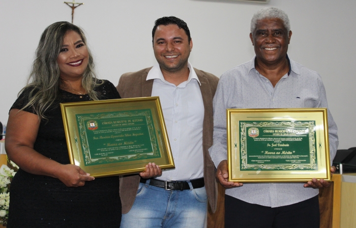 Joel e Rosária recebem Diploma de Honra ao Mérito