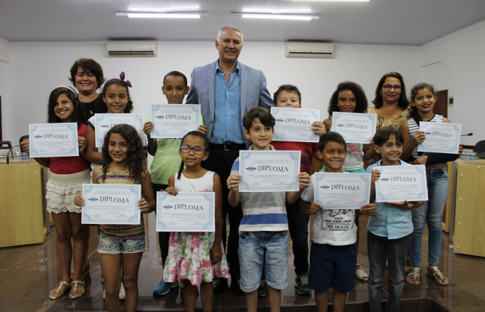 Posse dos Vereadores, Prefeito e Vice-Prefeita mirins da Escola E. Dr. Arlindo Silveira Filho