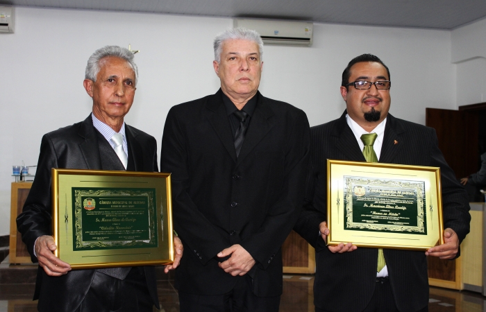 Mauro e Maurivan – Pai e filho são homenageados na Câmara Municipal de Alfenas