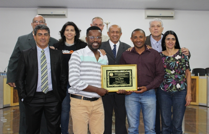 Entrega de Diploma de Honra ao Mérito à Rodrigo Mikelino